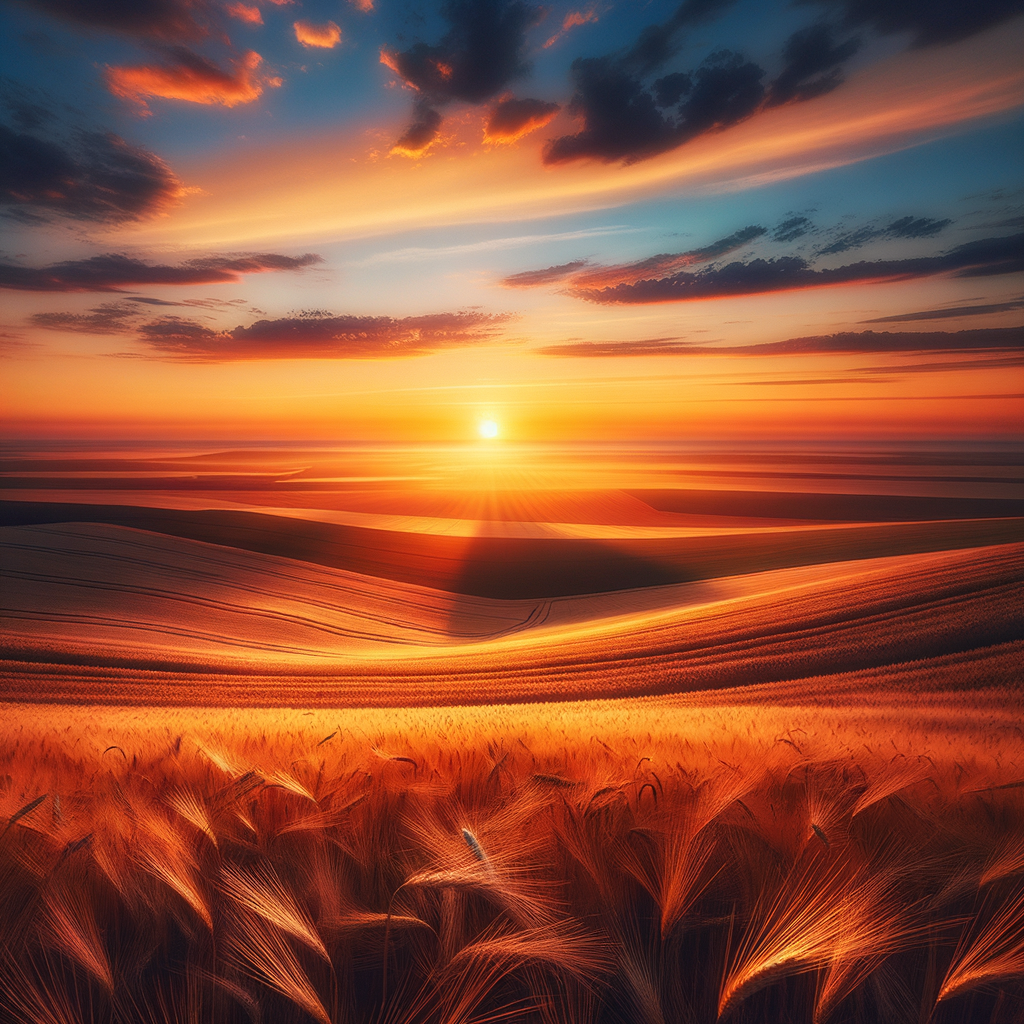 A serene landscape representing financial harmony and abundance.