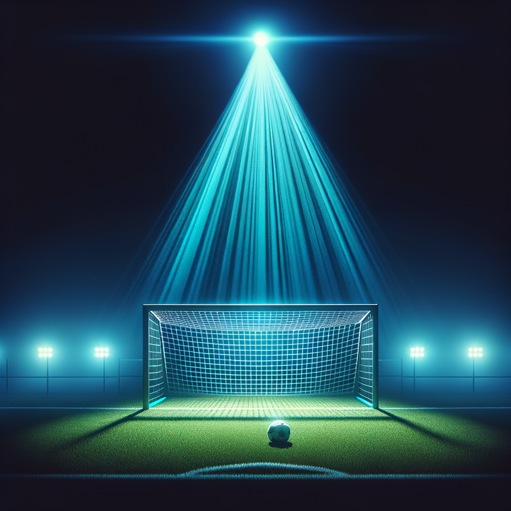 Illustration of a soccer goal symbolizing success through mental readiness.