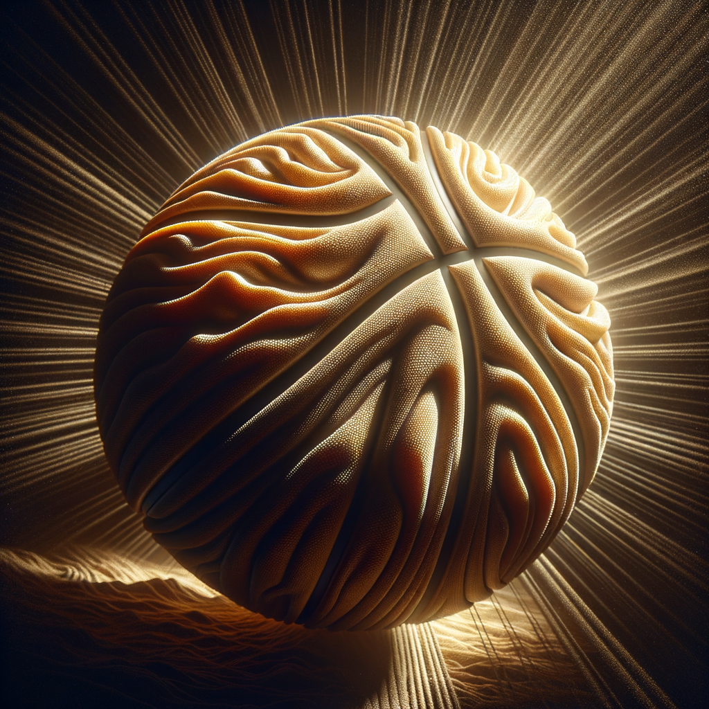 Representation of achieving blissful basketball mastery through hypnosis