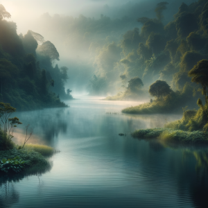 Serene landscape with a peaceful ambiance