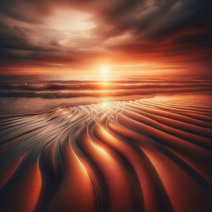 Hypnotic ocean waves scene to promote relaxation
