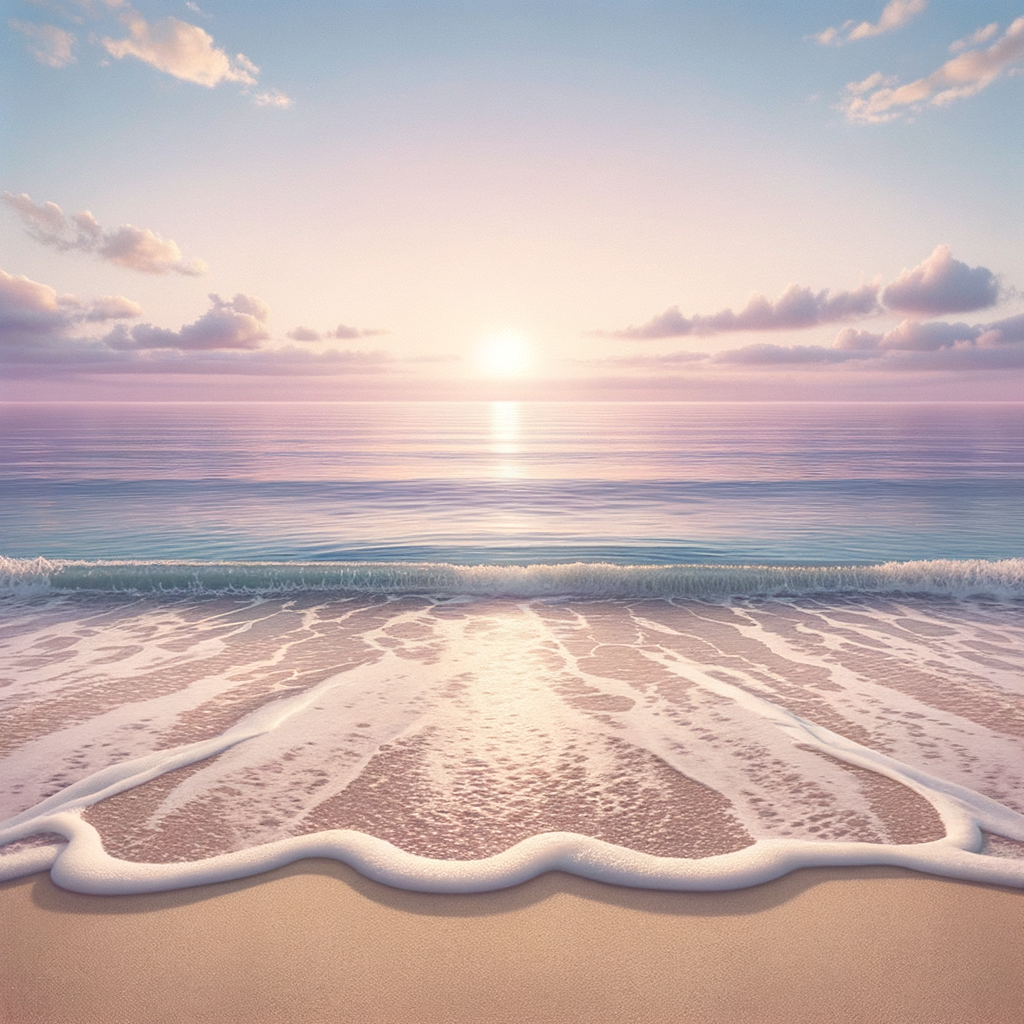 Calming sea waves representing soothing transitions