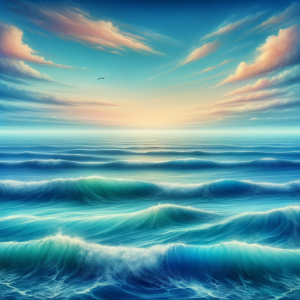 Calm waves in an open sea symbolizing the possibilities after financial mindset shift