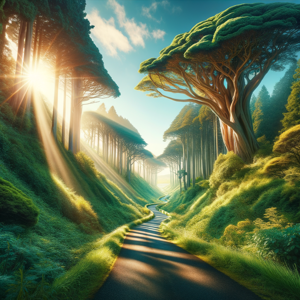 A clear pathway through a lush, green landscape symbolizing clarity in financial decision-making.