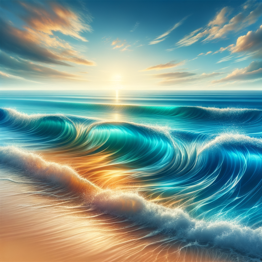 Clear ocean waves depicting clarity and calmness