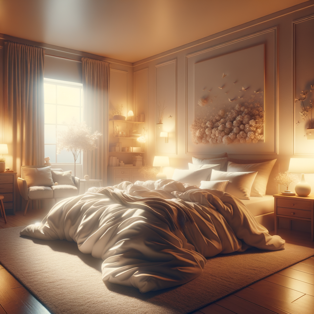 Cozy bedroom setting designed for optimal sleep comfort