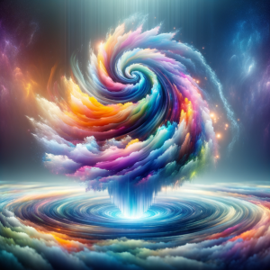 Enigmatic swirling energy symbolizing untapped potential