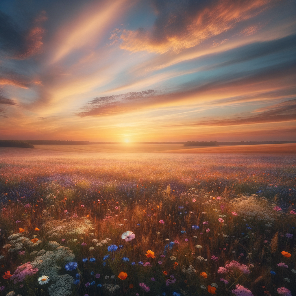 Peaceful mind through hypnosis with open field