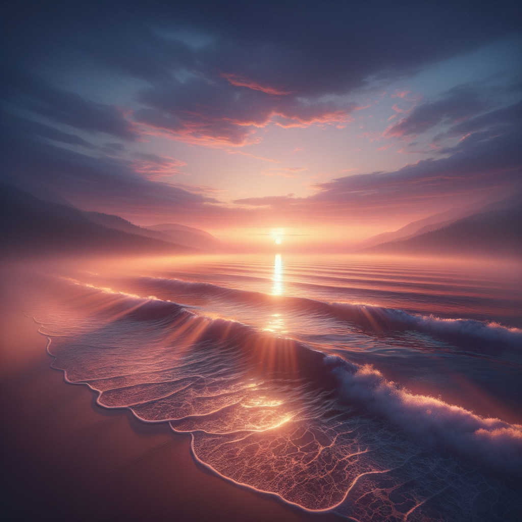 Serene coastal landscape symbolizing calmness in social settings