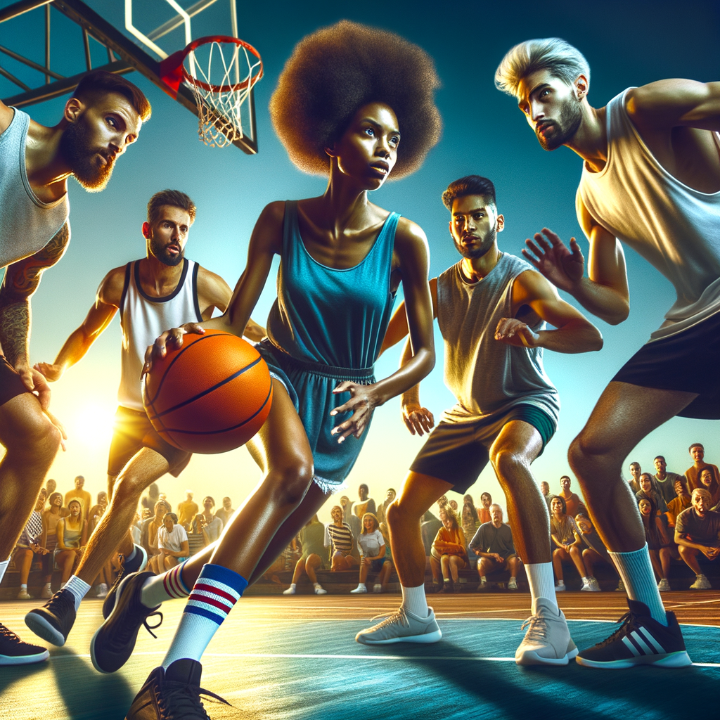 Visualization of an empowered basketball player