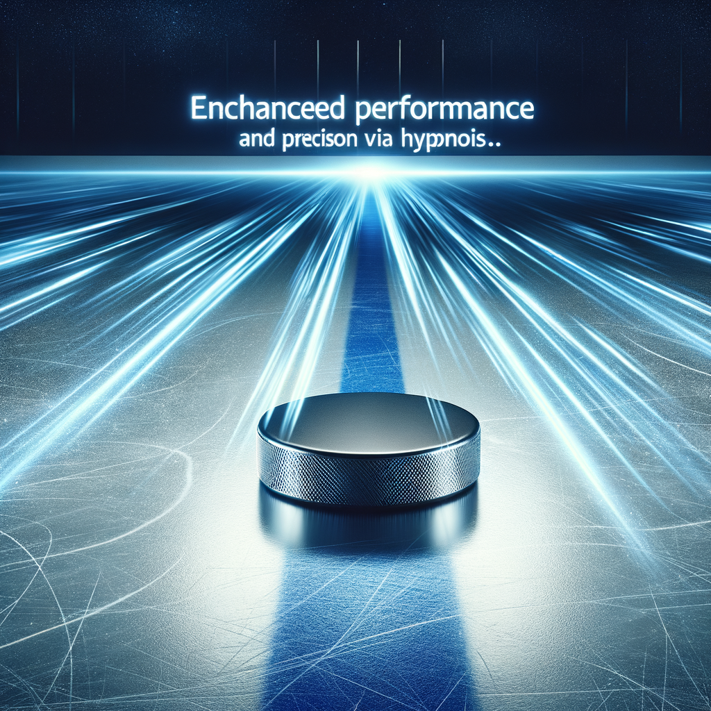 Conceptual image of enhanced ice hockey skills