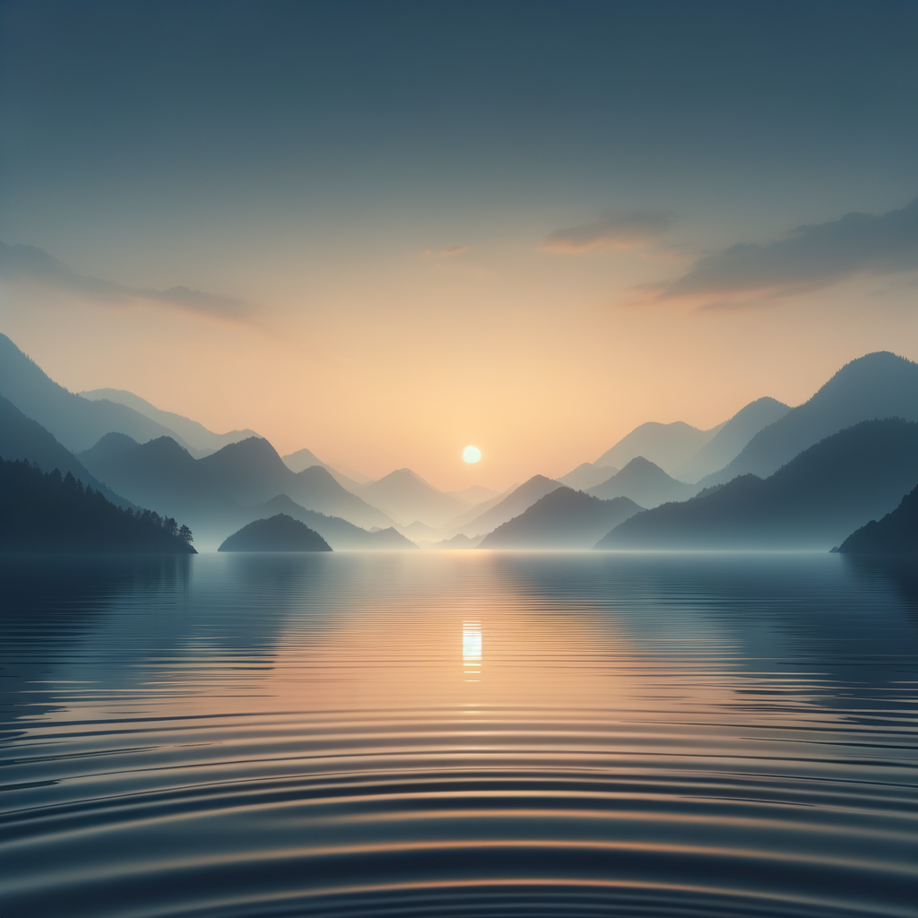 A serene landscape representing calmness, ideal for hypnosis