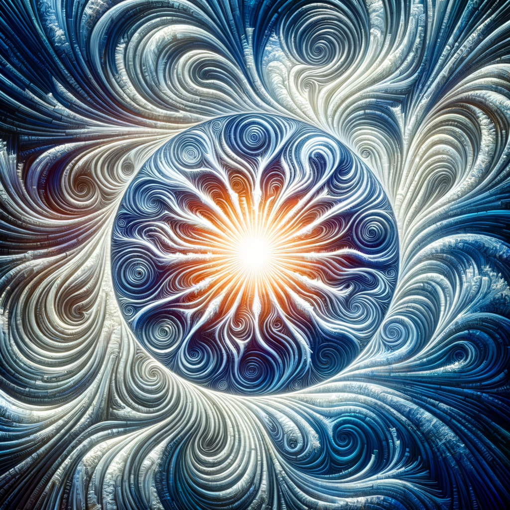 abstract visual representing mental focus for figure skating