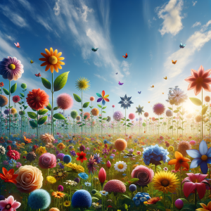 A vibrant field symbolizing creative leadership