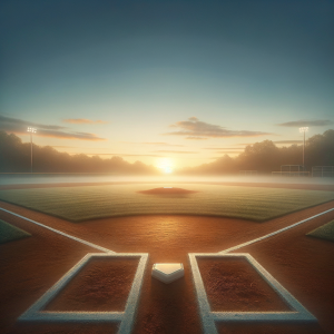 Calm baseball field symbolizing focus and relaxation