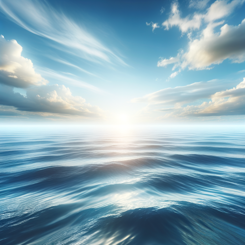 Person feeling free by the water's edge