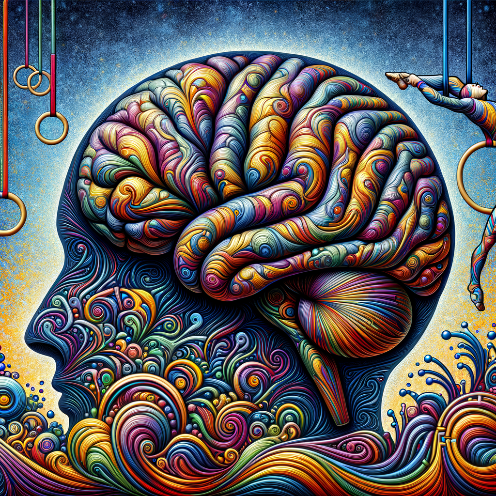 Gymnastics and brain visualization for improved performance