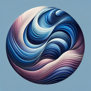 Abstract image depicting harmonious wave patterns symbolizing focus.