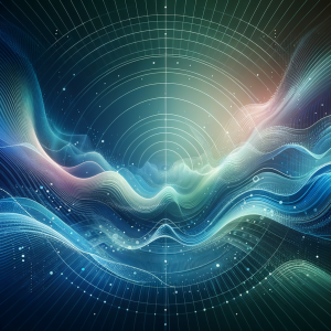 Tranquil audio wave pattern representing hypnosis