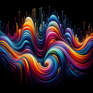 Hypnosis audio concept depicting joyful movement