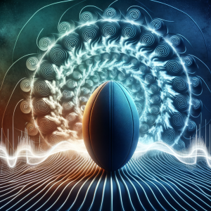 Audio visualization emphasizing enhancement of rugby skills through hypnosis