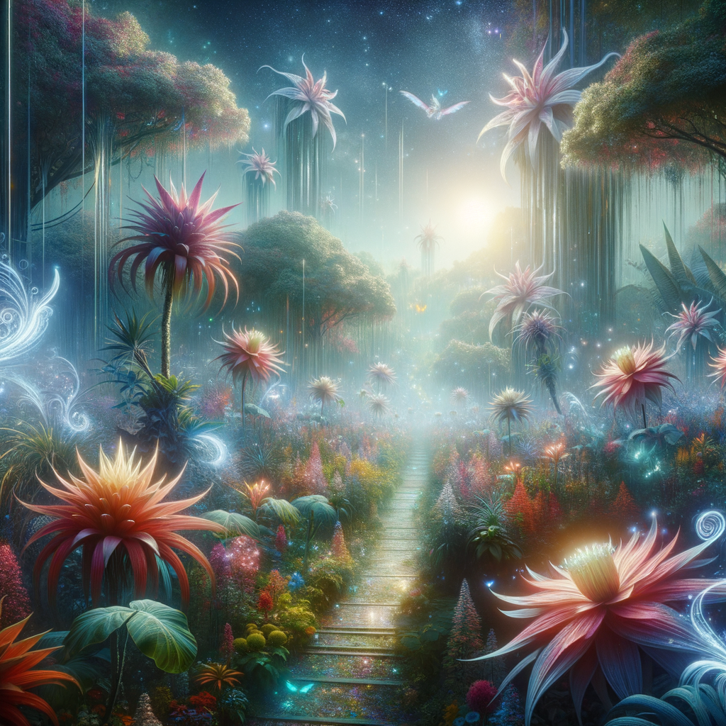 Visualization of an enchanting garden, enhancing student focus and learning