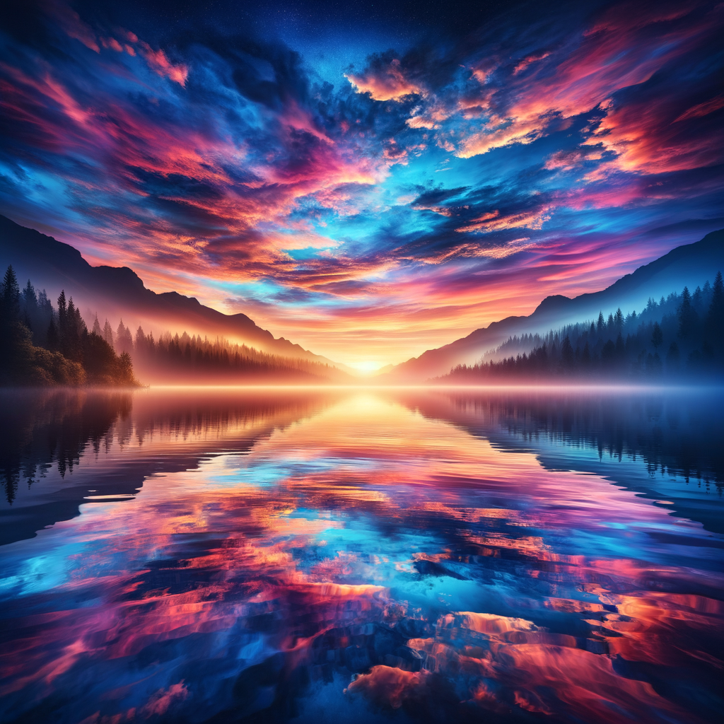Tranquil reflection representing the calmness and focus in wrestling