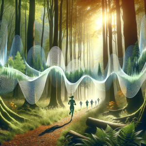 visual representation of a hypnosis audio for cross-country running