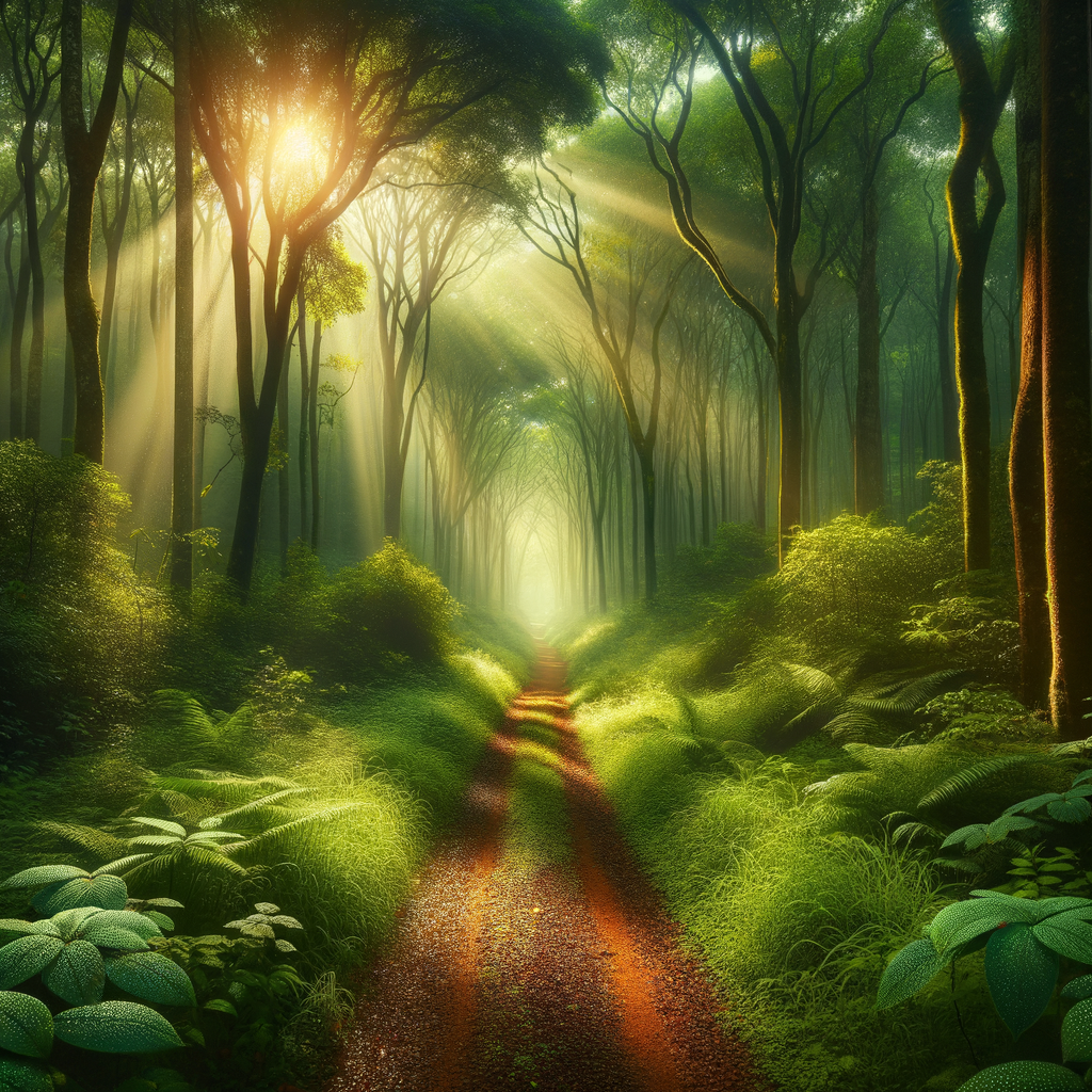 Hypnotic guided journey through serene natural landscapes