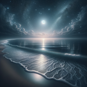 Ocean waves symbolizing the rhythmic and calming nature of the hypnosis audio
