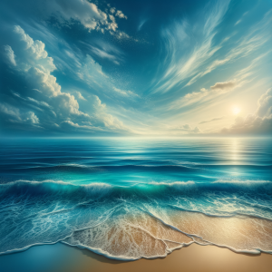 Gentle ocean waves symbolizing emotional balance through hypnosis for overcoming anger.