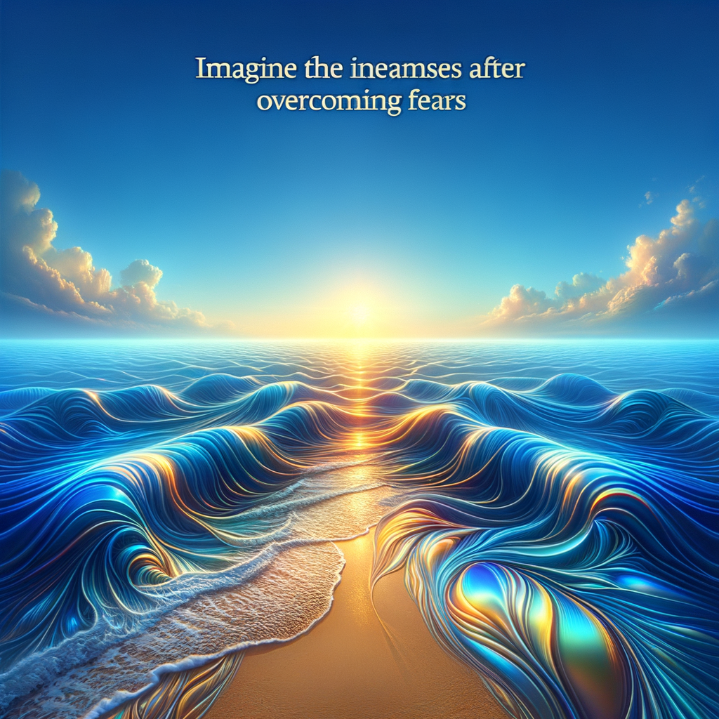 Visual representation of inner calm with gentle waves in a peaceful ocean