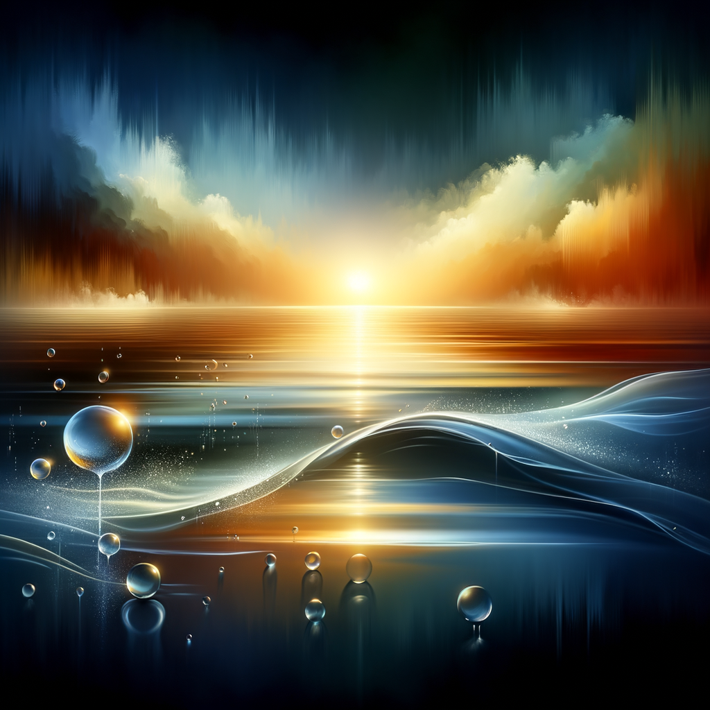 Peaceful abstract scene symbolizing clarity and insight through hypnosis