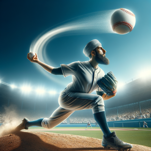 Visualization of a perfect baseball pitch in motion