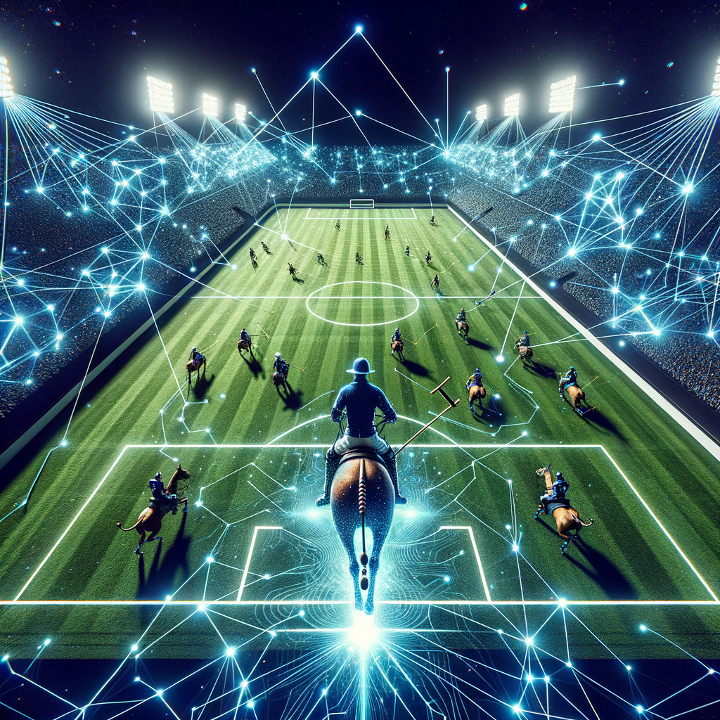 Visual representation of a polo field with a focus on mental strategy