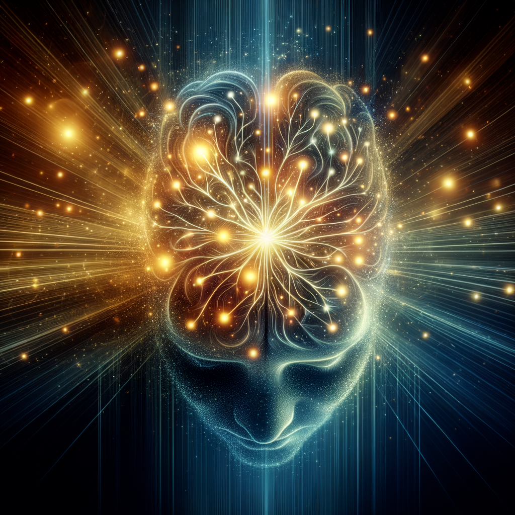 abstract depiction of a mind with glowing synapses
