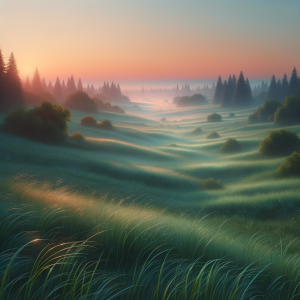 A serene landscape symbolizing the peace found in caffeine balance