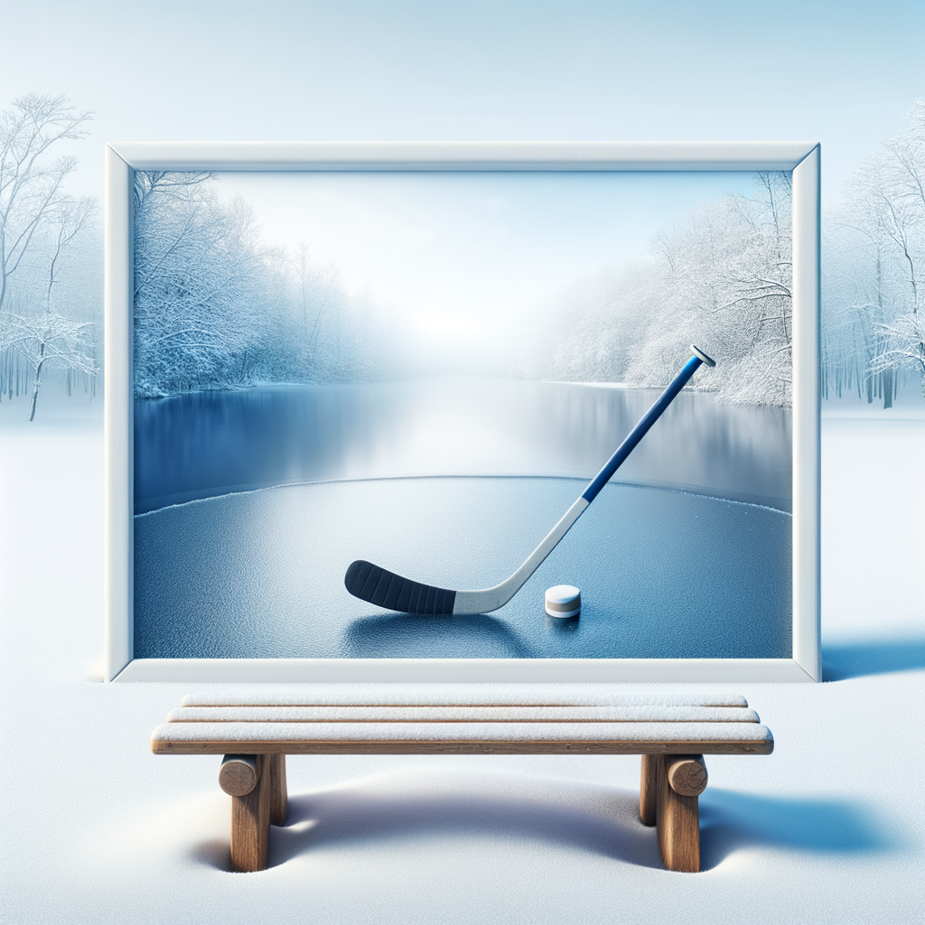 Creative illustration of skill enhancement in ice hockey