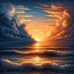 Overcoming Challenges Through Hypnosis Calm waves representing overcoming challenges through hypnosis