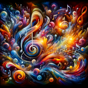 Visual representation of passion for movement through audio