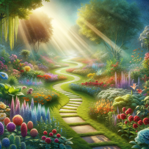 Tranquil garden path representing the journey to social confidence