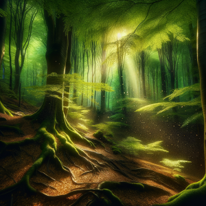 serene forest landscape for peaceful trypophobia hypnosis