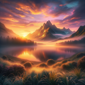 Serene nature scene symbolizing a sober journey