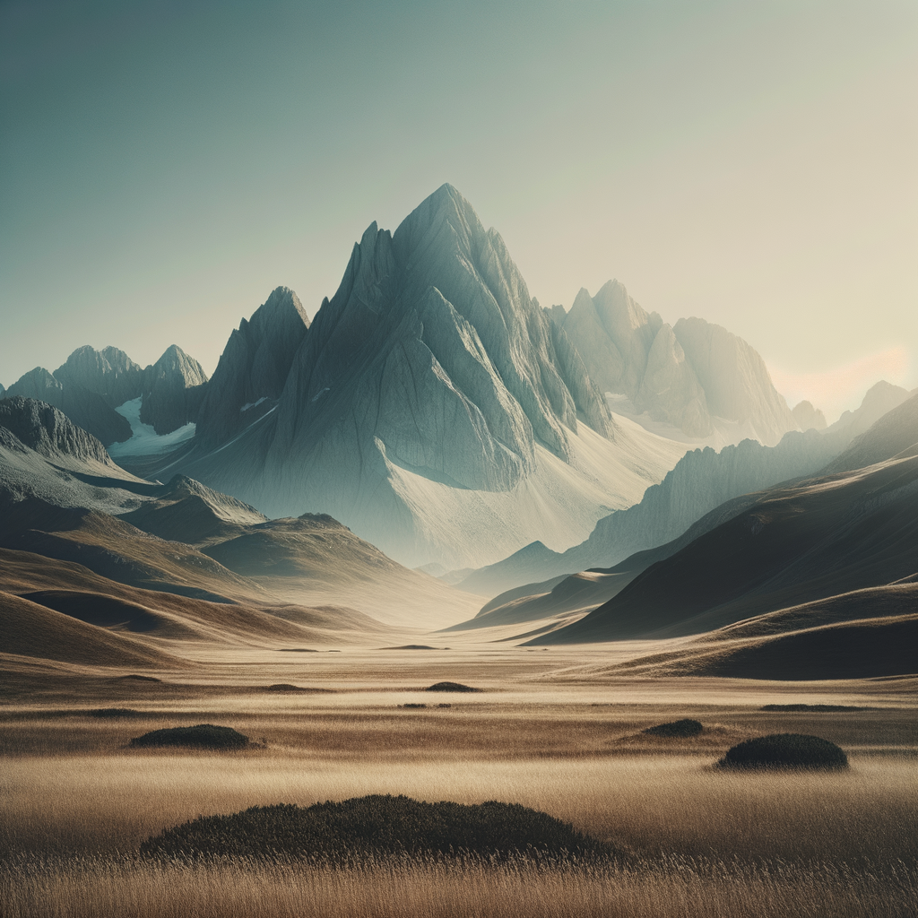 A serene mountain landscape representing empowerment in public speaking