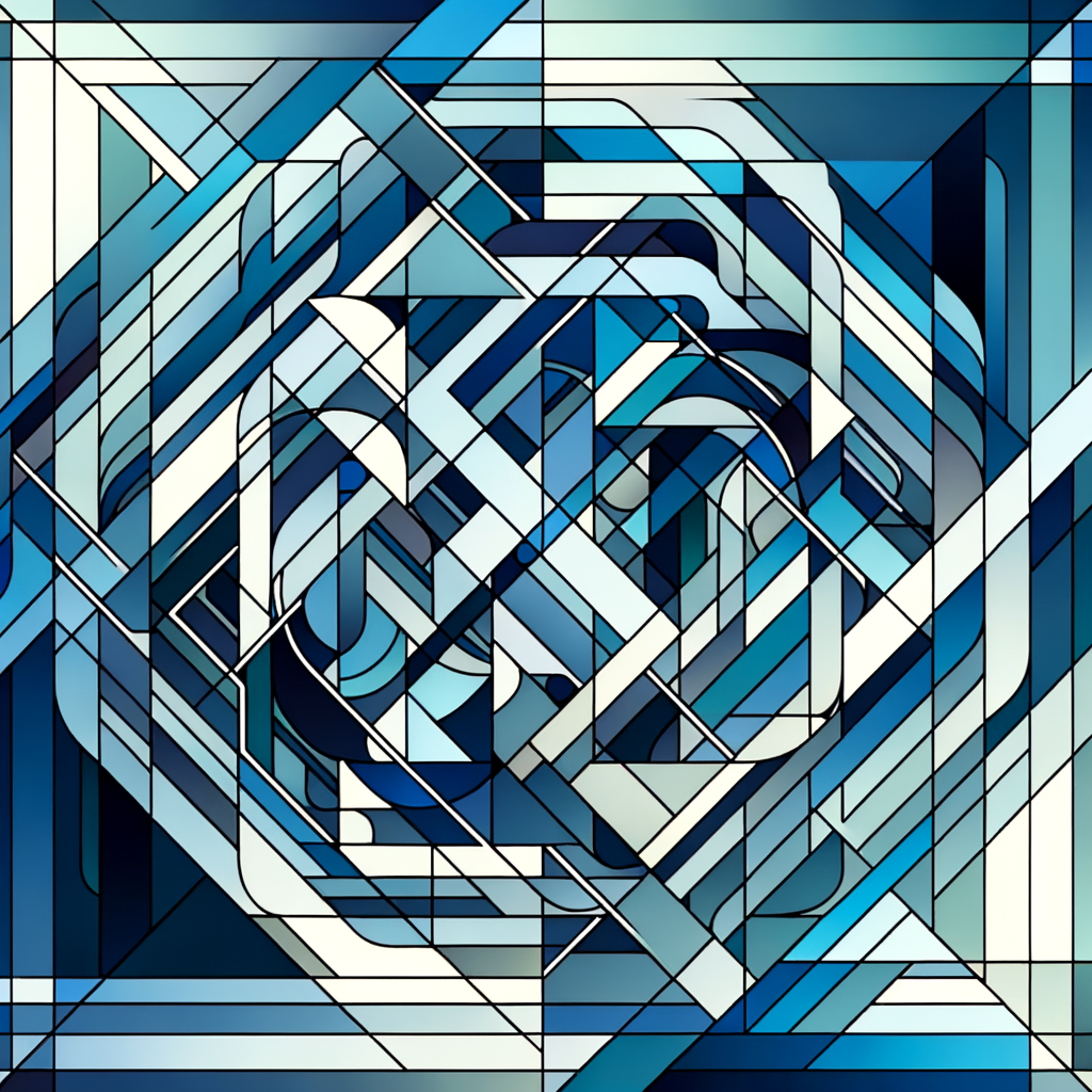 Abstract art showing the precision and grace of a boxer's movement