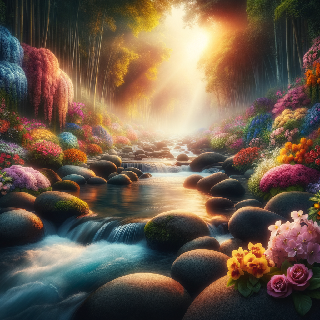 Blissful relaxation scene for radiant skin hypnosis