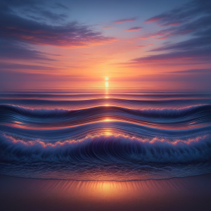 A calming scene representing relaxation through hypnosis.