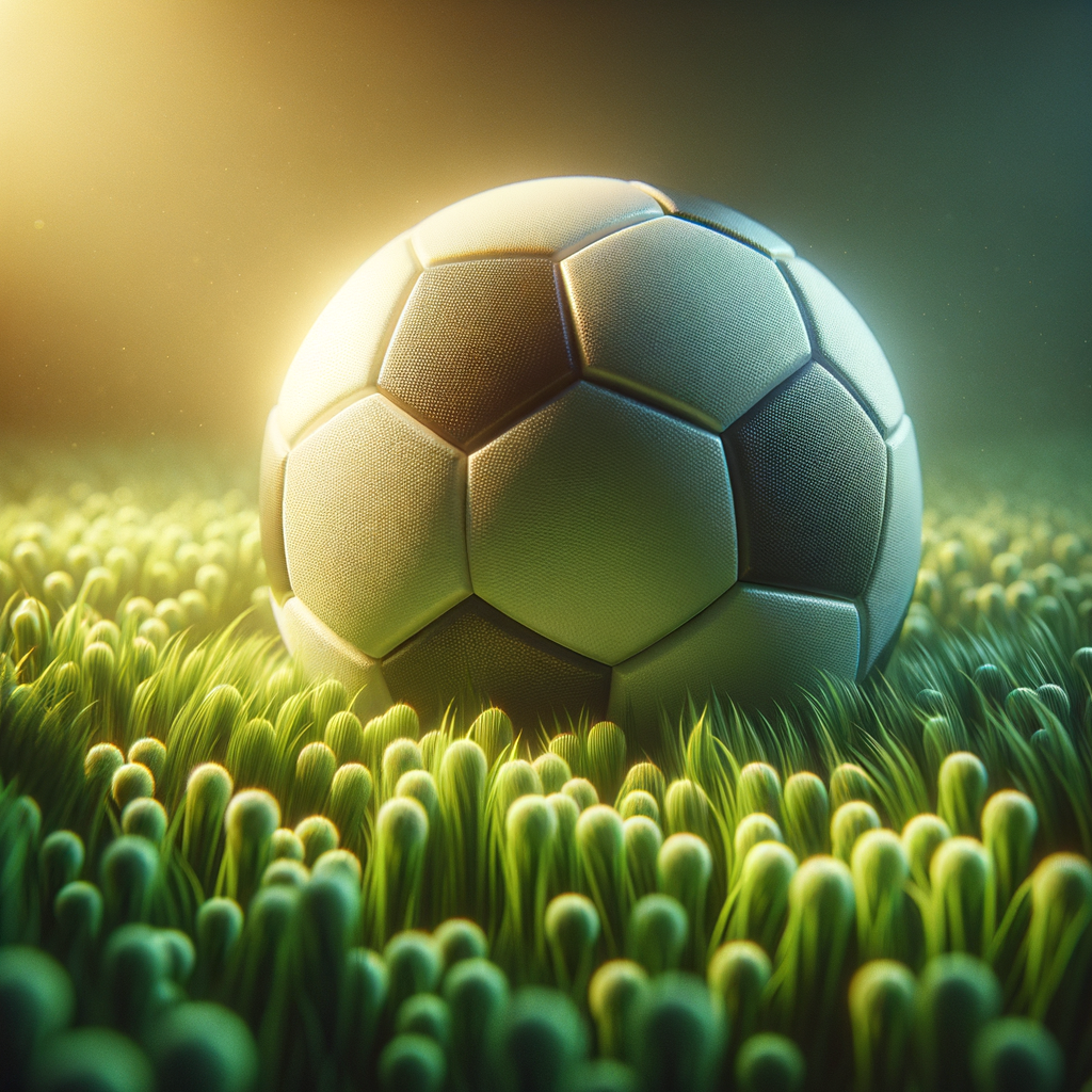 Calm soccer player focusing intently on a soccer ball