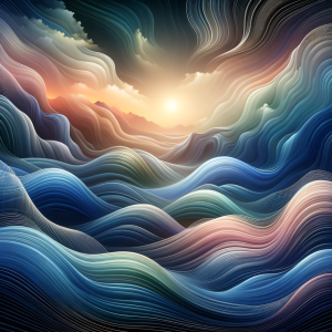 Relaxing binaural wave art for hypnosis
