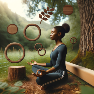 Young gymnast visualizing success in serene environment